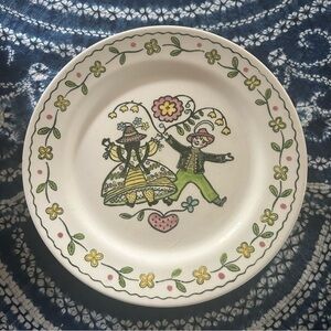 Set of 6 Poppytrail Happy Time 9” Plates 1950’s